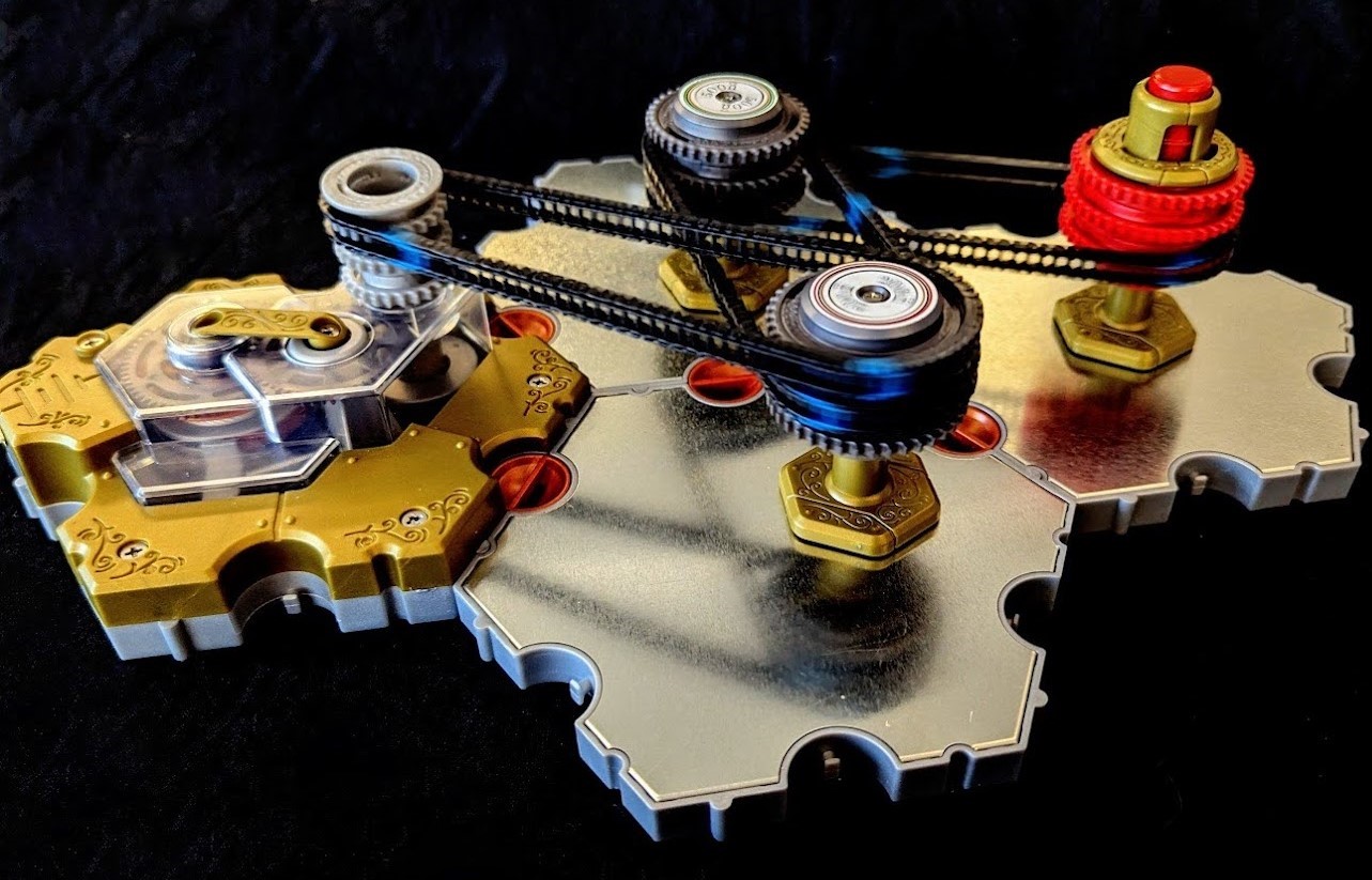 A Spintronics mechanical circuit used as an outreach exhibit