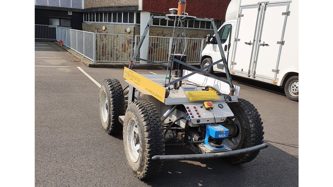 Another of Dr Fred Labrosse's autonomous all terrain vehicles.