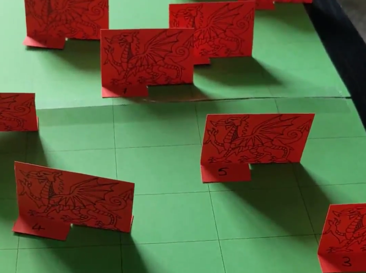 Images of home-made dragon racing game covered below