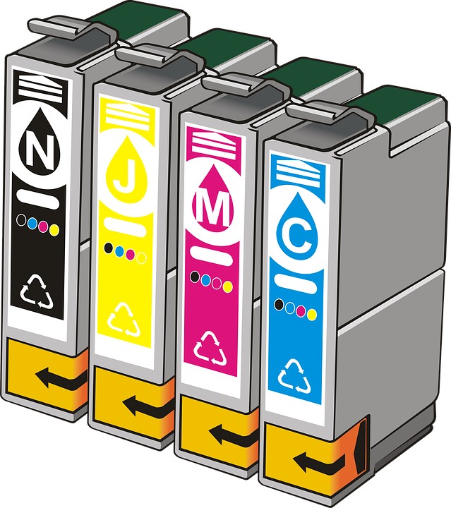 A selection of printer ink cartridges