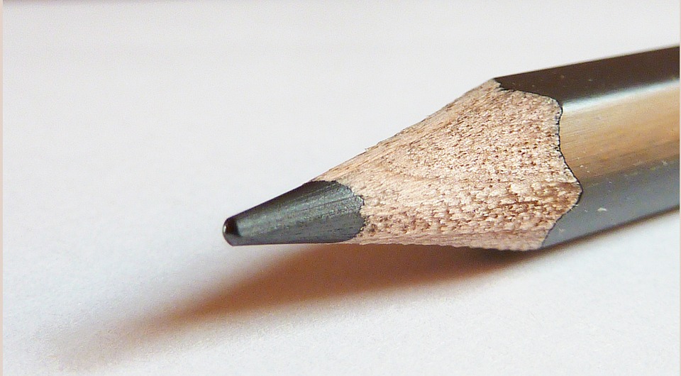 the graphite of a pencil tip