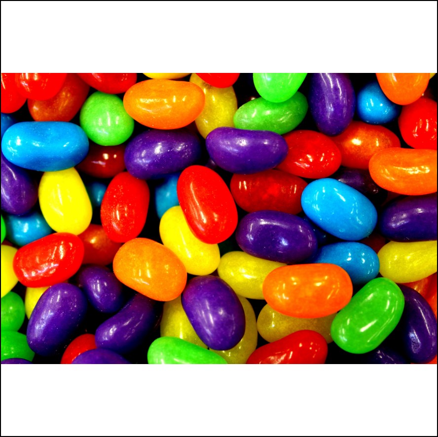 a selection of brightly coloured jelly beans